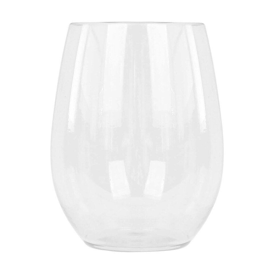 image 1 of Argon Tableware Reusable Plastic Stemless Wine Glasses - 300ml - Pack of 6 Clear