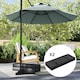 image 6 of Outsunny Parasol Weights Set of 2, Parasol Base Weights Bags, Black