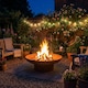 image 1 of Nicoman Large Corten Steel Rust Fire Pit 70cm Outdoor Round Firepit for Garden