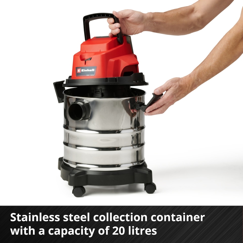 image 1 of Einhell Cordless Wet And Dry Vacuum Cleaner 18V TC-VC 18/20 Li S PXC - Body Only
