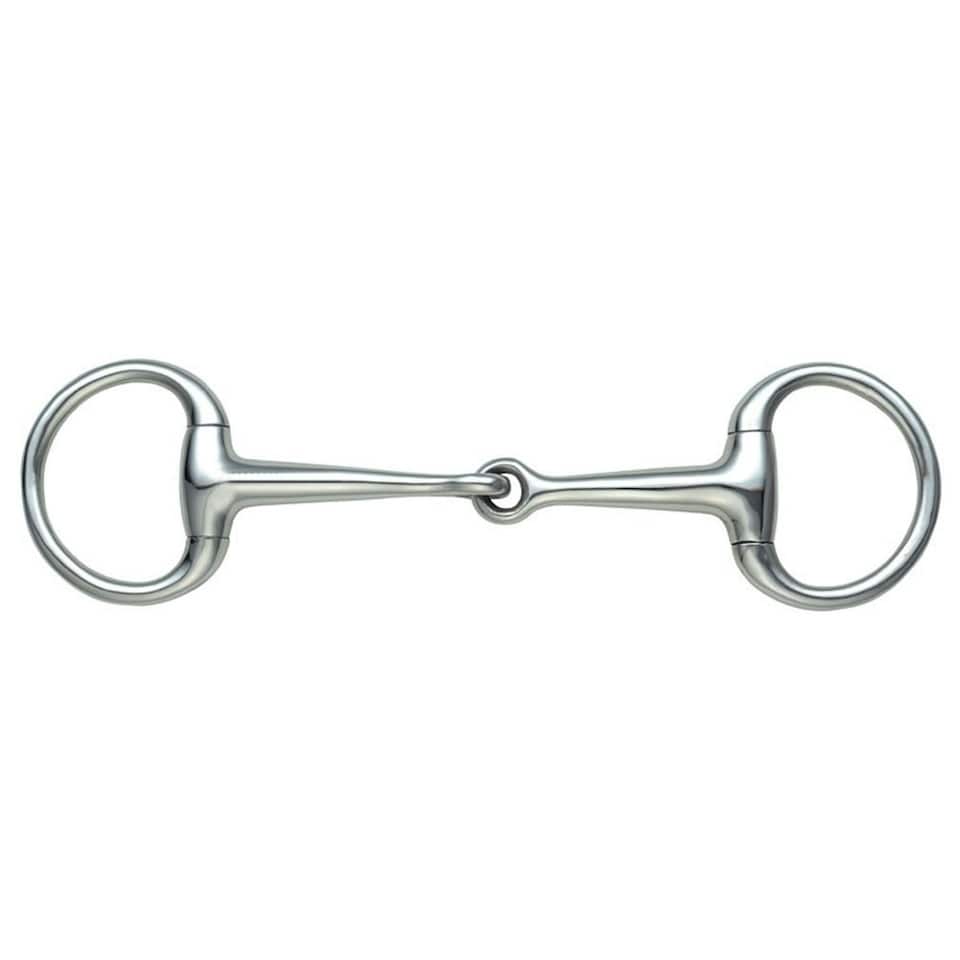Shires Dressage Horse Eggbutt Snaffle Bit - Silver - 3.5in