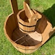 image 3 of Large Wooden Garden Wishing Well Planter