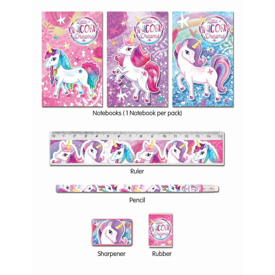 Henbrandt Lucky Dip Unicorn Stationery Set - Multicoloured - One Size