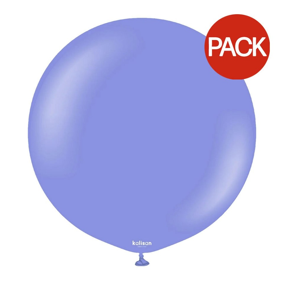 Kalisan Latex Plain Balloons (Pack of 2) - Periwinkle - One Size