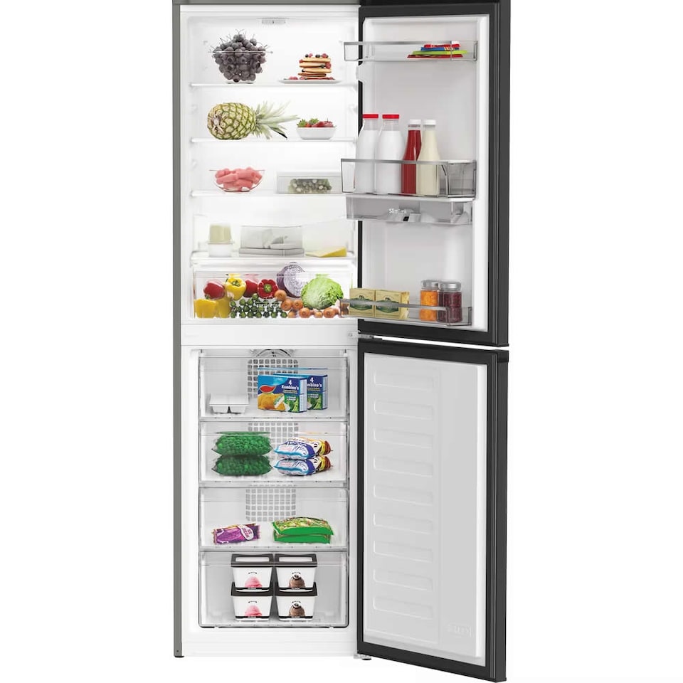 image 1 of Hotpoint HPKH 1261W XBR4UK - Dark Grey 50/50 Fridge Freezer - 268L Total Capacity - E energy rating