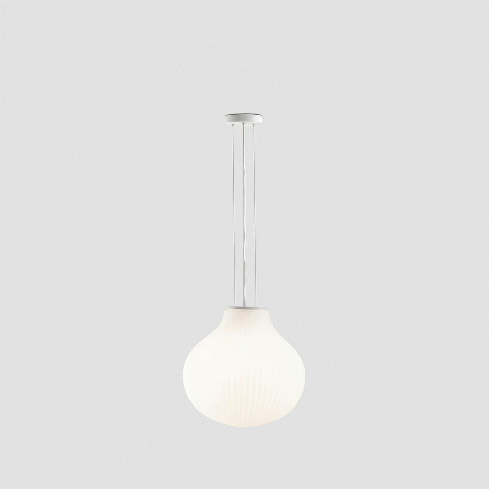 image 1 of Isabelle 40cm Globe Pendant Ceiling Light Matt White