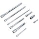 image 2 of 9pc Mixed Drive Straight Socket Extension Set 1/4" 3/8" and 1/2" Drive