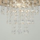 image 2 of ValueLights Acrylic Jewel Effect Droplet Grey Ceiling Pendant Light Shade