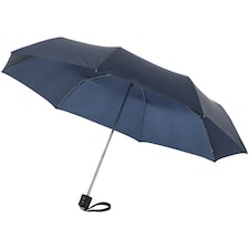 Bullet 21.5in Ida 3-Section Umbrella - Navy - 24 x 97 cm