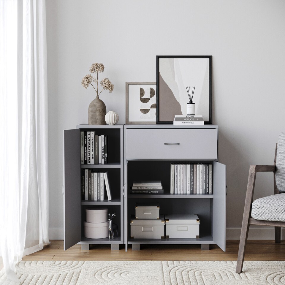 image 1 of Storage Combination-Single Side Cabinet | Grey | 0 x 0 x 0 | 1