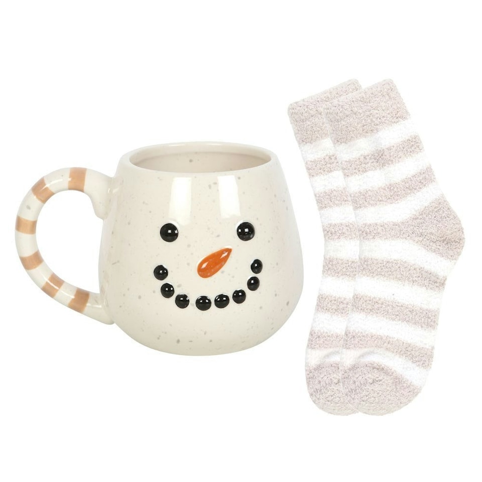 Something Different Snowman Mug and Sock Set - Multicoloured - One Size