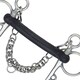 image 2 of Shires Hard Rubber Horse Pelham Bit - Black/Silver - 4.5in