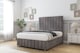 image 2 of Sloomy California Slate Naples Divan Bed With Mattress 2 Drawers Right Side With 54" Floor Standing Headboard & 12" Matching Footboard 2'6 Small Single | Grey | Slate | Small Single | 1