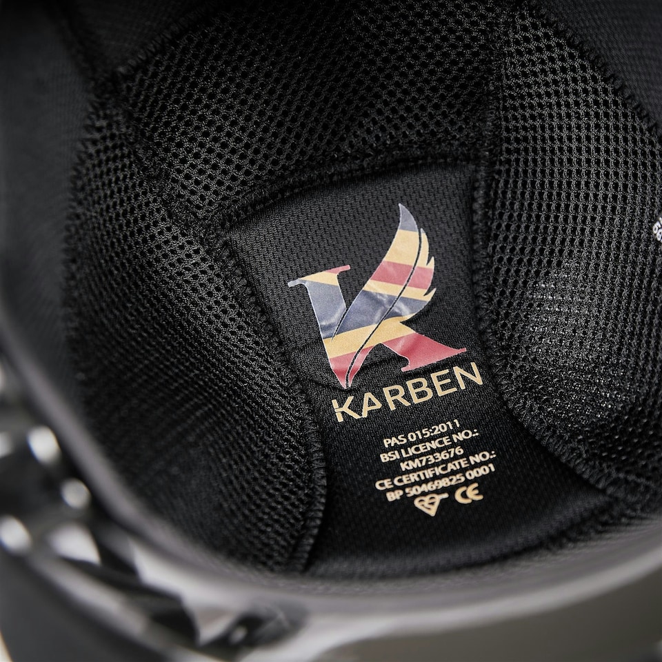image 1 of Shires Karben Avena Riding Hat - Adult Black | Size: 59-61cm
Colour: Black