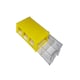image 1 of Yellow Stackable Plastic Storage Drawers L150xW92xH44mm with Removable Compartments