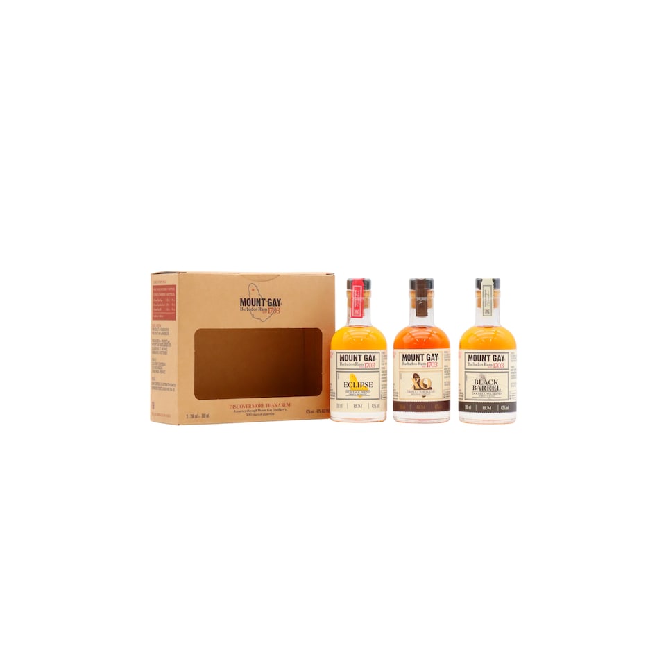 Mount Gay - Discovery Rum Gift Pack | Multi | Mount Gay - Discovery - Rum 20cl x 3 43% ABV Gift Pack | 600
