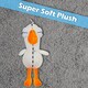 image 10 of Zipper Goose Goose Duck Soft Toy Cute Plushie Huggable Cuddly 30cm White