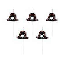 Pirates Birthday Pick Candles - Pack of 5