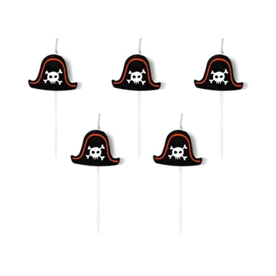 Pirates Birthday Pick Candles - Pack of 5