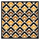 image 1 of Repeated triangles geometric background (Picture Frame) Black | XS