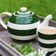 image 2 of Tea Pot: 4 Cup Betty Teapot Cornishware Adder Green
