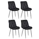 image 1 of SONARA Modern Set of 4 Velvet Dining Chairs with Ergonomic Upholstered Seat