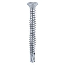 Timco - Window Fabrication Screws - Countersunk with Ribs - PH - Self-Tapping - Self-Drilling Point - Zinc (Size 3.9 x 16 - 1000 Pieces)