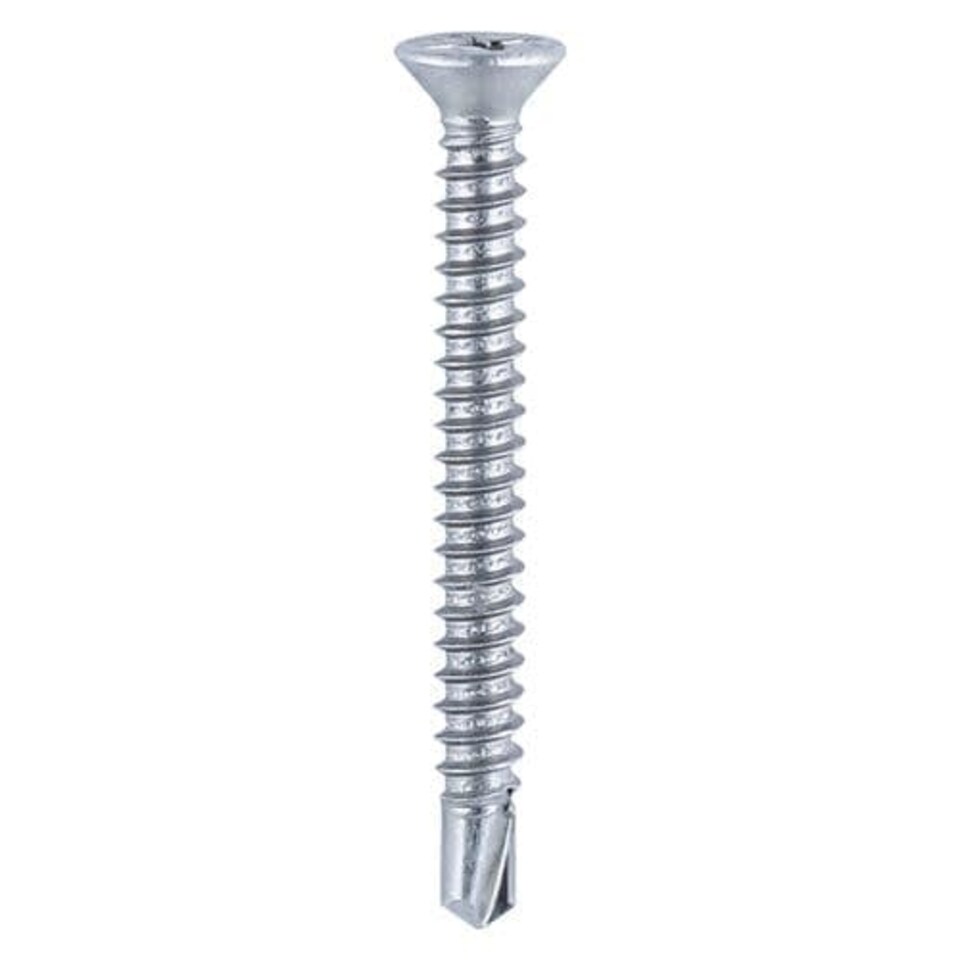 image 1 of Timco - Window Fabrication Screws - Countersunk with Ribs - PH - Self-Tapping - Self-Drilling Point - Zinc (Size 3.9 x 16 - 1000 Pieces)