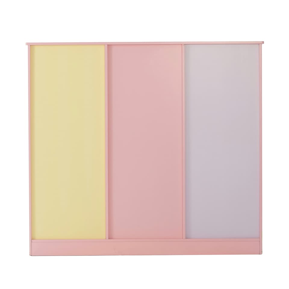 image 1 of Teamson Kids Magic Garden Kids Wooden Adjustable 3 x 3 Cube Storage Unit, Pink