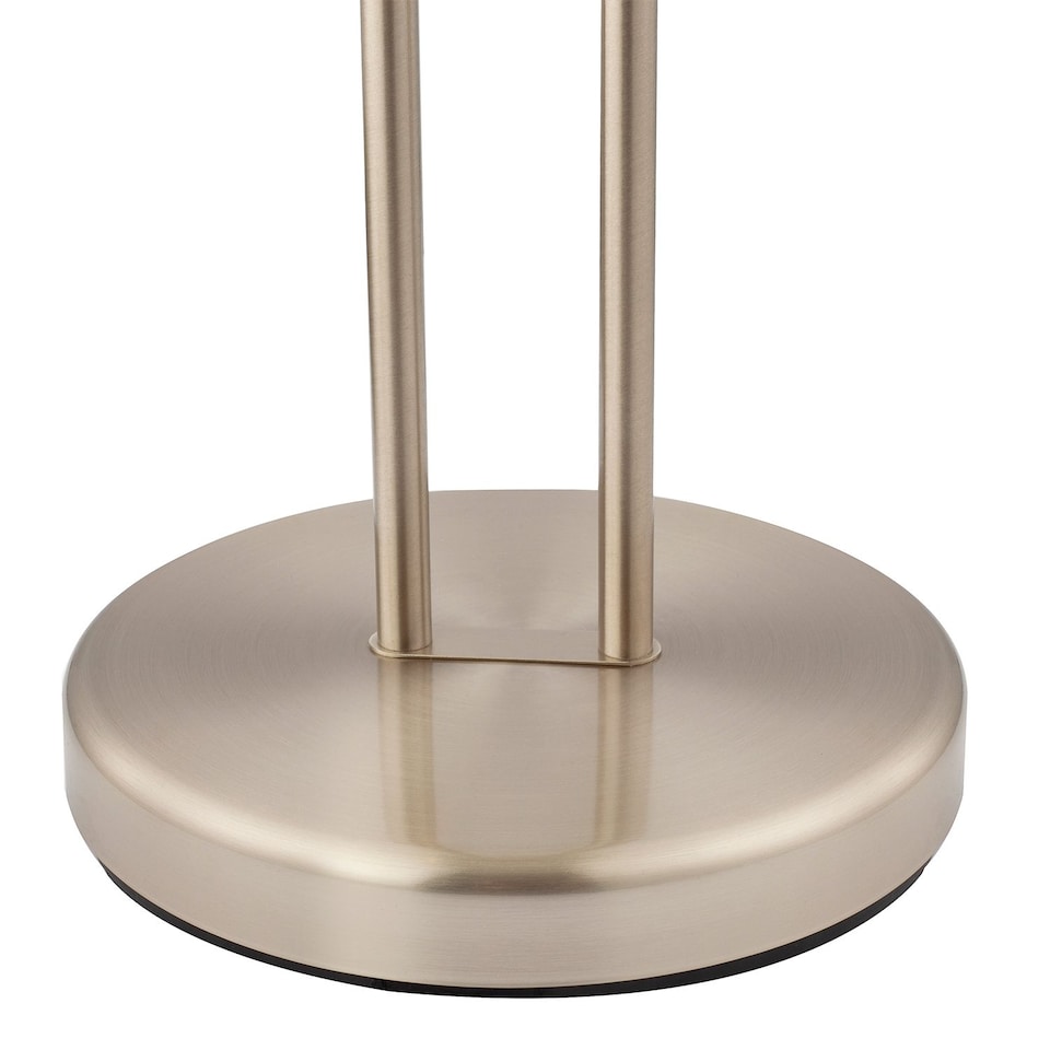 image 1 of LED Mother and Child Floor Lamp in Satin Nickel with Rotary Dimmer Switches | Silver | Satin Nickel | 1