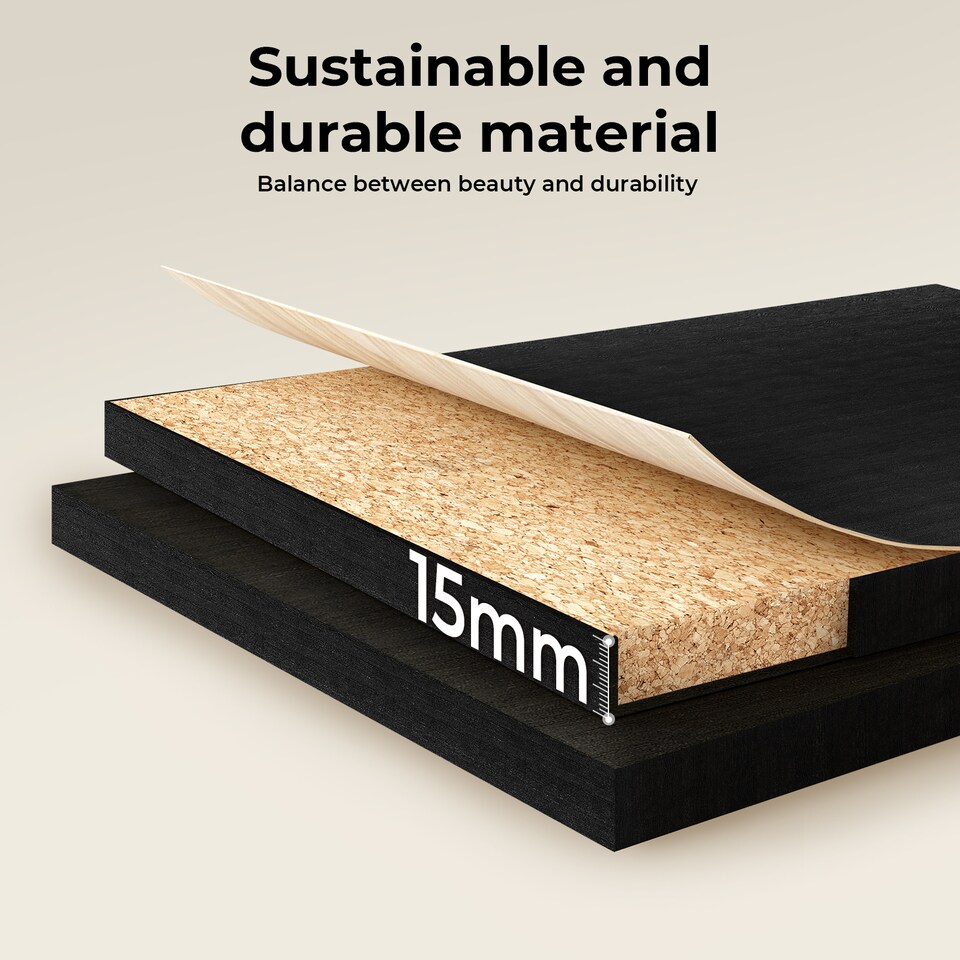 image 1 of Levede Gaming Desk Computer Table with Monitor Shelf Power Outlets RGB Light