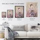 image 3 of Geisha And Cherry Blossom Vintage Japan Wall Art Print Kazumasa 24x32"