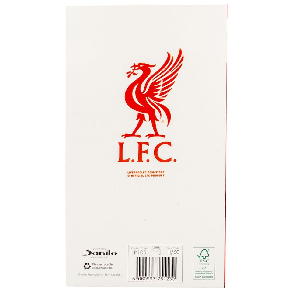 image 1 of Liverpool FC Dad Birthday Card - Red/White - One Size