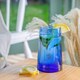 image 6 of Nicola Spring 12 Piece Merzouga Recycled Glassware Set - Blue | Blue | Blue | 12