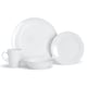 image 1 of Argon Tableware 16 Piece Classic White Dinner Set – Porcelain Set with 4 Dinner Plates, 4 Side Plates, 4 Bowls & 4 Mugs Microwave & Dishwasher Safe