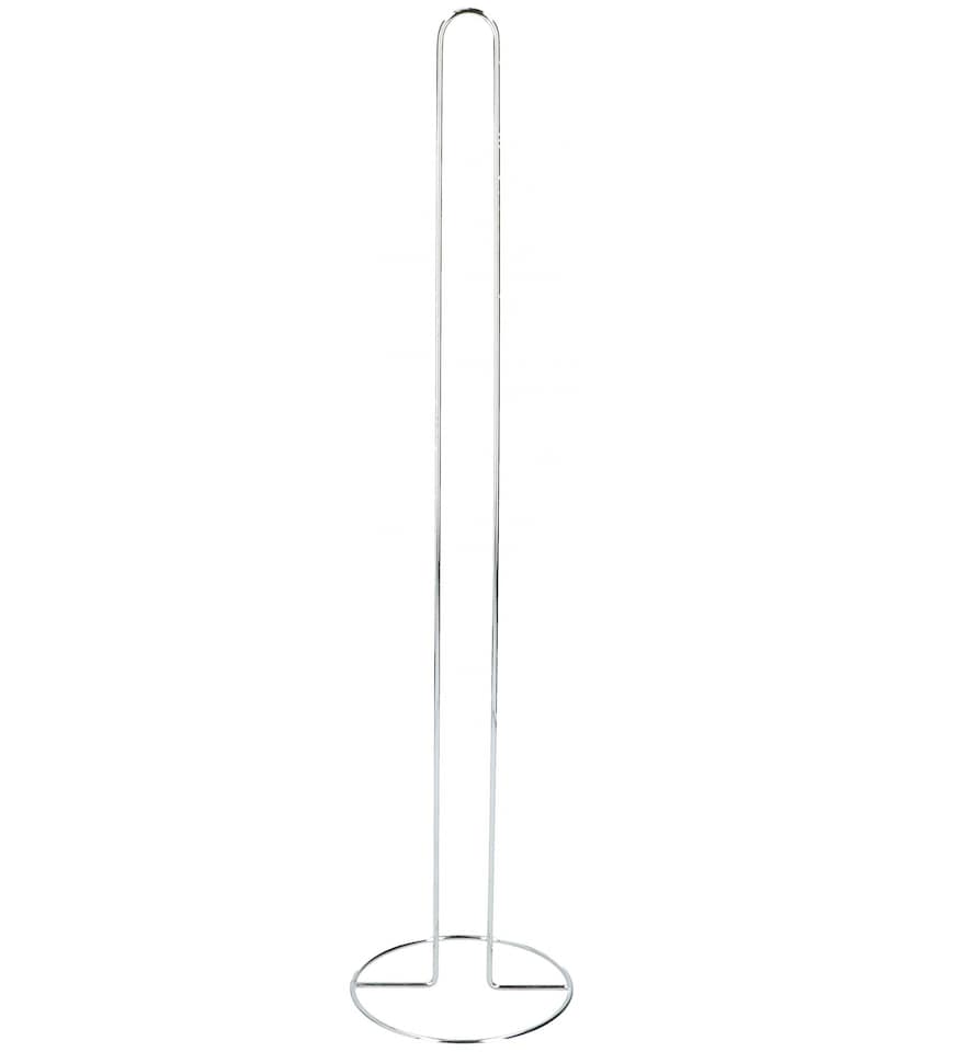image 1 of Freestanding Toilet Holder Paper Tissue Chrome Storage Stand Holds Up To 6 Rolls