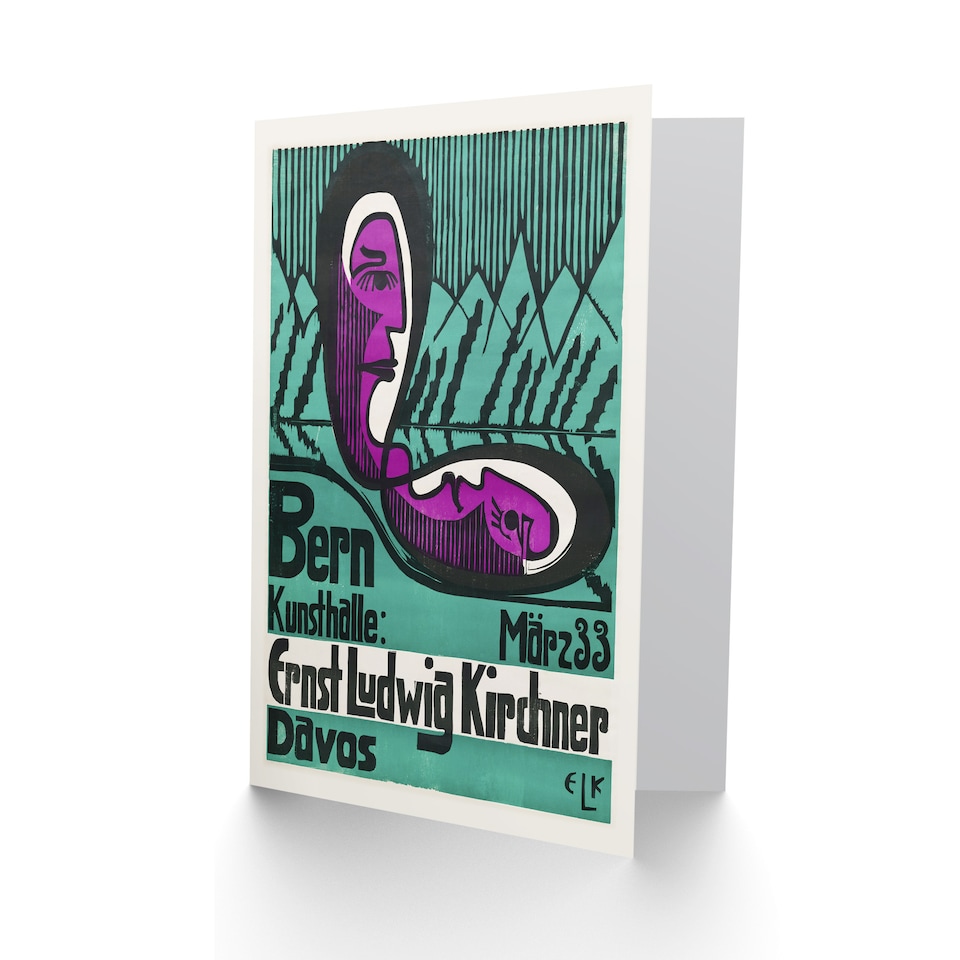 image 1 of Ernst Ludwig Kirchner Art Card Retrospective Exhibition Poster
