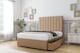 image 3 of Sloomy Kansas Latte Dumfries Divan Bed With Mattress 2 Drawers Same Side With 54" Floor Standing Headboard 4' Small Double | Brown | Latte | Small Double | 1