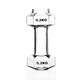 image 3 of Dumbbell Shot Glasses 2 Pack Clear