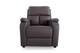 image 3 of Venus PU Leather Manual Recliner Chair with Plush Cushioning & Ergonomic Support - Brown