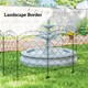 image 7 of Outsunny 4PCs Decorative Garden Fencing 43in x 11.4ft Steel Border Edging Swirls