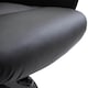 image 6 of HOMCOM PU Leather Armchair and Footrest Swivel Recliner w/ Ottoman Black