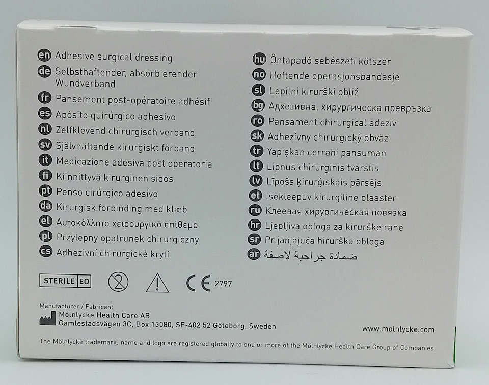 image 1 of Mepore 6x7cm Adhesive Surgical Dressings - Box of 60