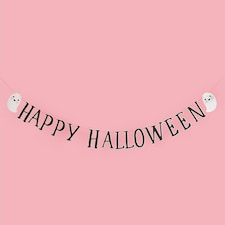 Happy Halloween Ghost Character Card Banner 2m