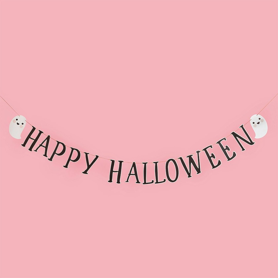 Happy Halloween Ghost Character Card Banner 2m