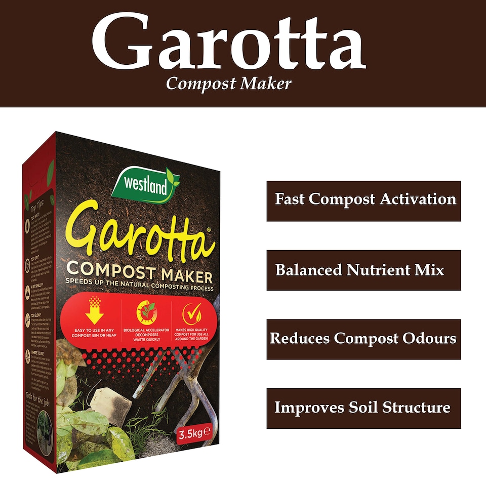 image 1 of Westland Garotta Compost Maker 3.5kg Fast Acting Compost Accelerator for Rich Healthy Soil and Thriving Gardens