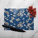 image 2 of Blue & Yellow Bunches Glass Chopping Board | Multi