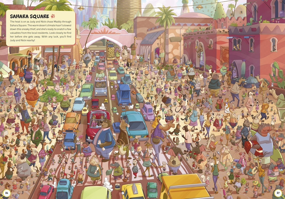 image 1 of Where Are Judy and Nick - A Disney Zootropolis Search and Find Activity Book