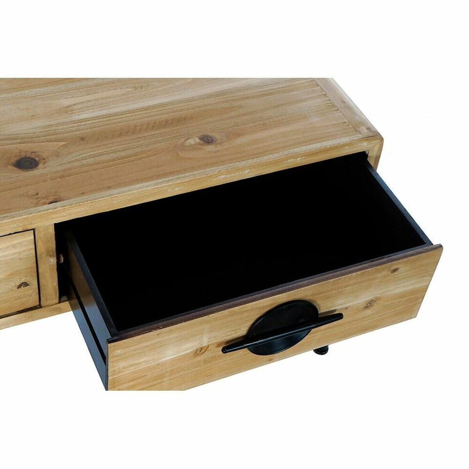 image 1 of Side table DKD Home Decor Brown Black Metal Fir 100 x 50 x 52,5 cm N/A