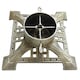 image 1 of Holly International Cast Iron Christmas Tree Stand for Real Trees up to 8ft - Gold Lattice